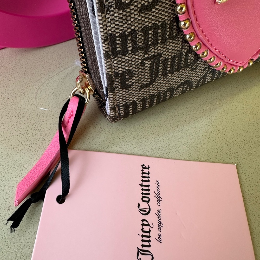 Juicy Couture Dark Brown Wallet Love Never Dies Multi Compartment Bifold - Picture 5 of 5